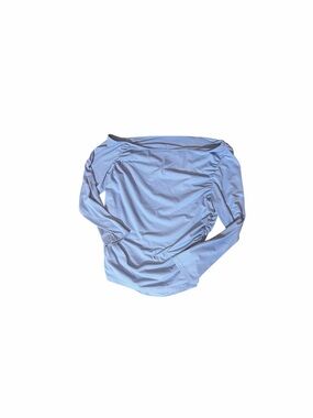 SHEIN Curvy Lavender Light Blue Ruched Top